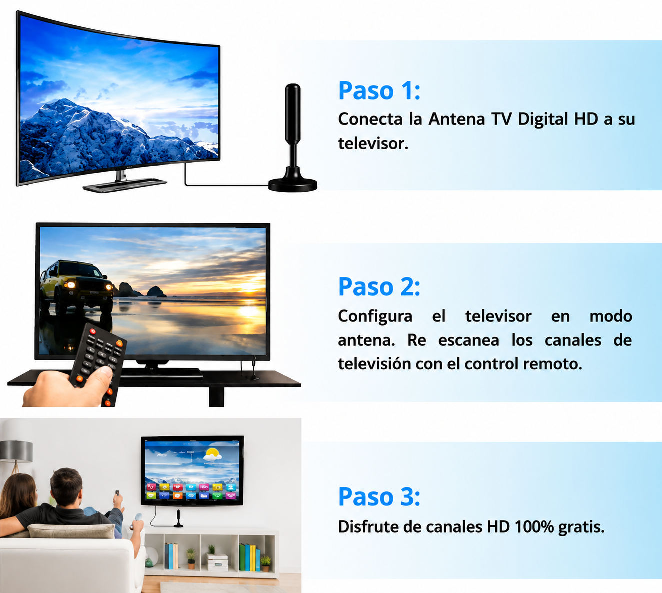 Antena TDT | TV Digital Ultra HD | Canales Gratis